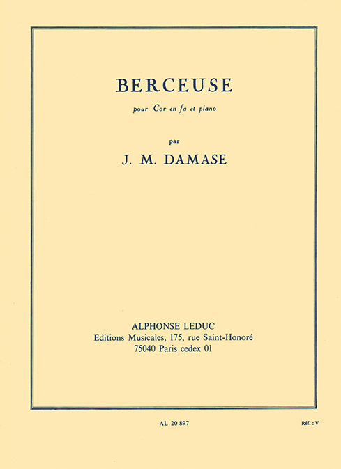 Berceuse, cor en Fa et piano. 9780046208974 Berceuse, cor en Fa et piano. 9780046208974