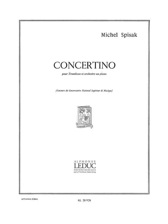 Concertino, Trombone et Piano