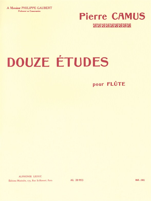 12 Études, flute. 9790046209536