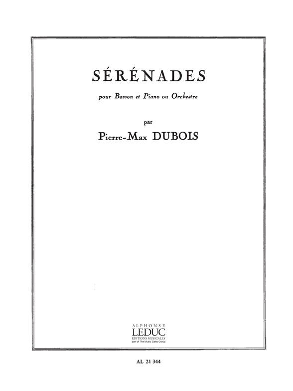 Sérénades, Basson et Piano. 9790046213441