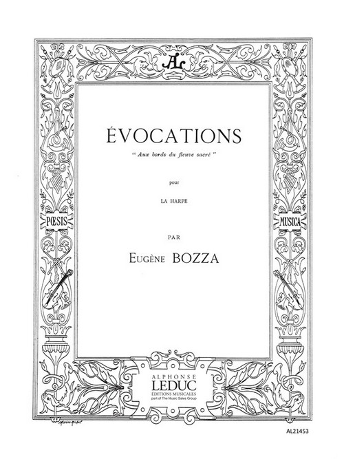 Evocations 'Au bords du fleuve sacré', harpe. 9790046214530