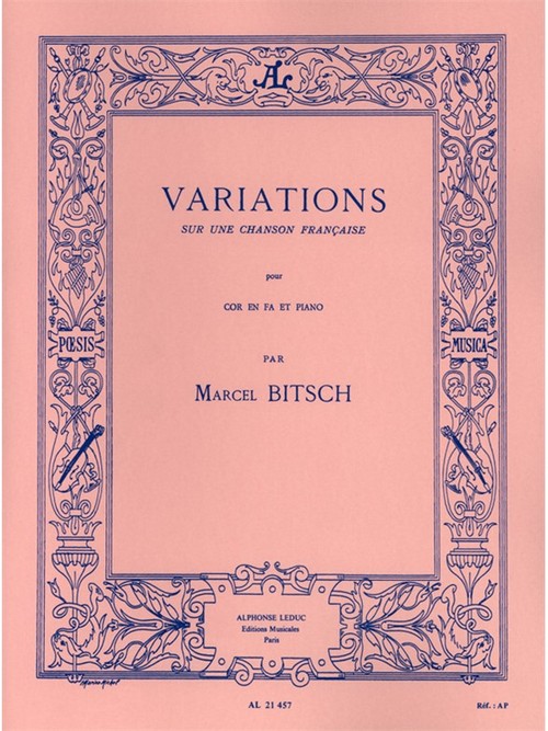 Variations sur un chanson française, cor et piano