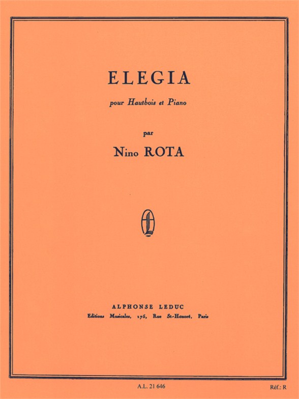 Elegia, hautbois et piano