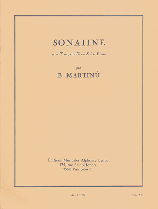 Sonatine pour trompette et piano. 9790046216992 Sonatine pour trompette et piano. 9790046216992