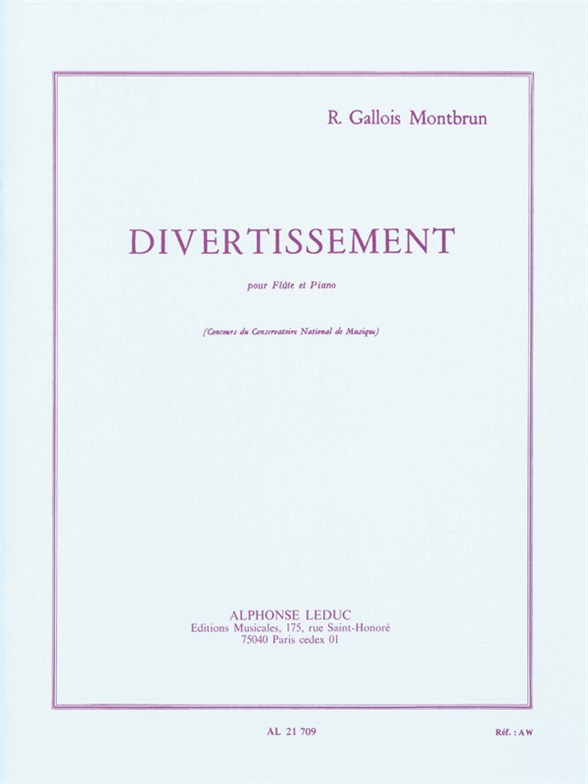 Divertissement, Flute et Piano