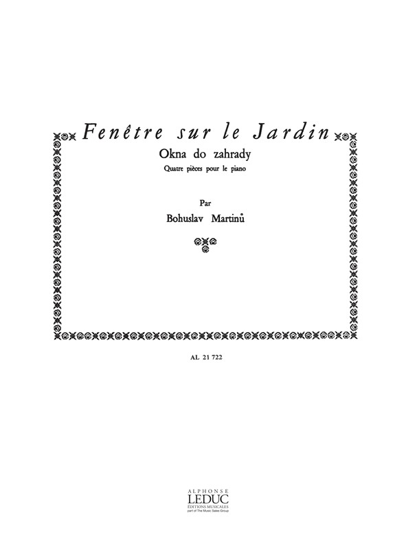 Fenêtre sur le Jardin, H270, Piano