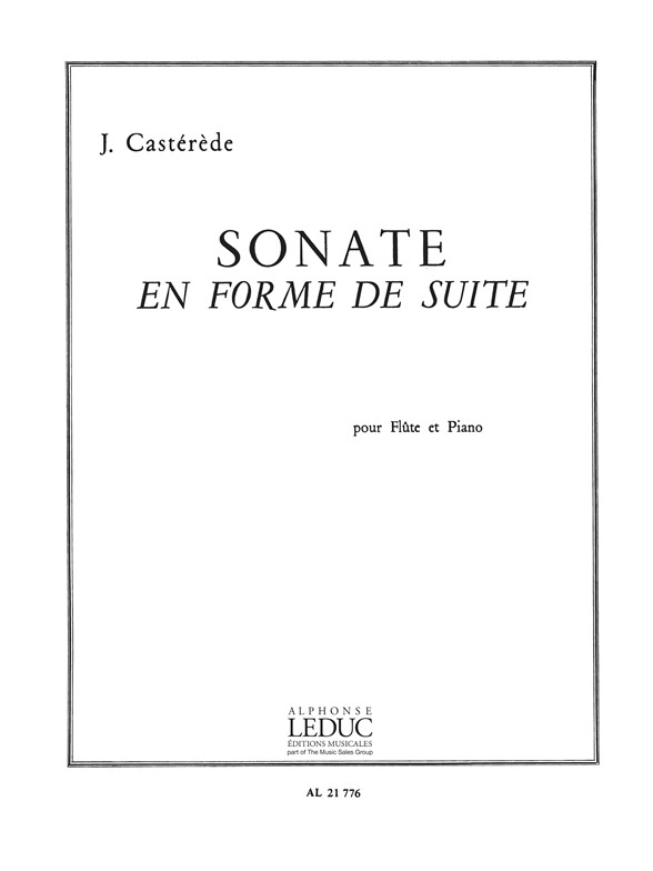 Sonate en forme de suite, Flute et Piano