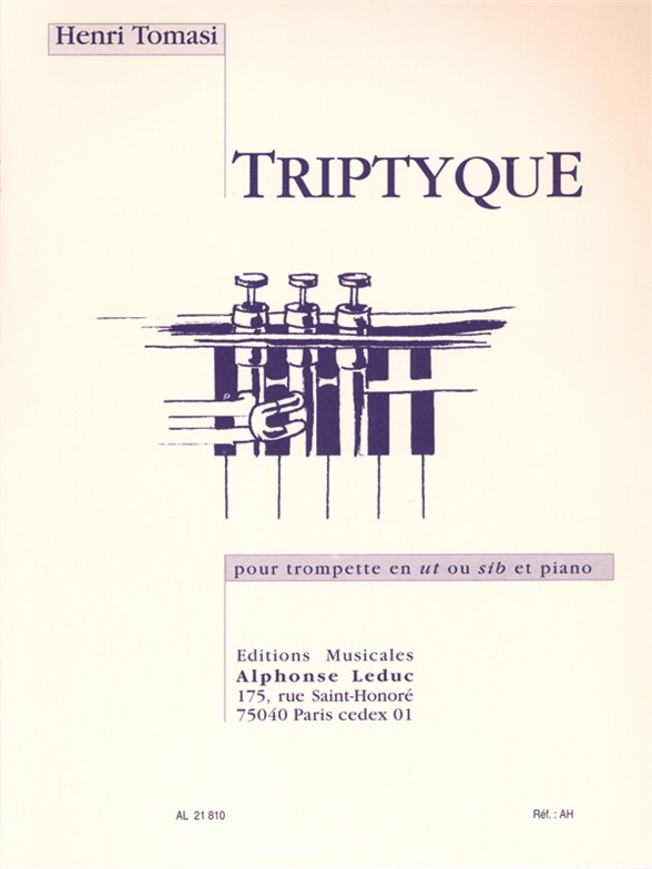 Tryptique pour trompette en Ut ou Sib et piano