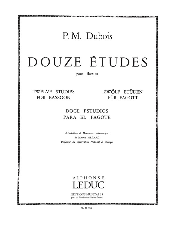 12 Études, Basson