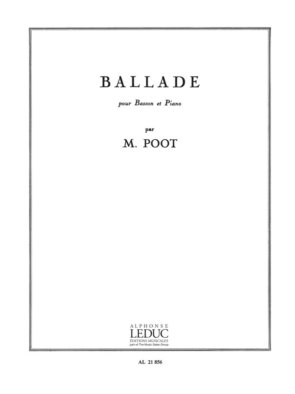 Ballade, Basson et Piano