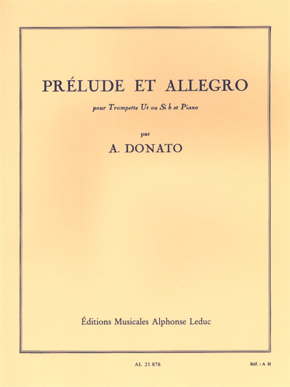 Prélude et Allegro, Trompette et Piano