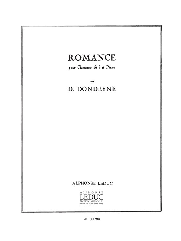 Romance, Clarinette et Piano