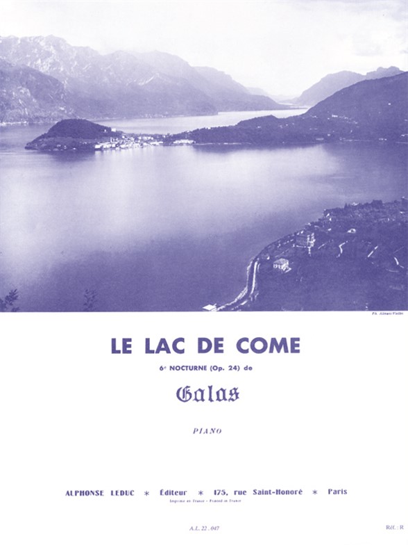 Lac de Come, Piano