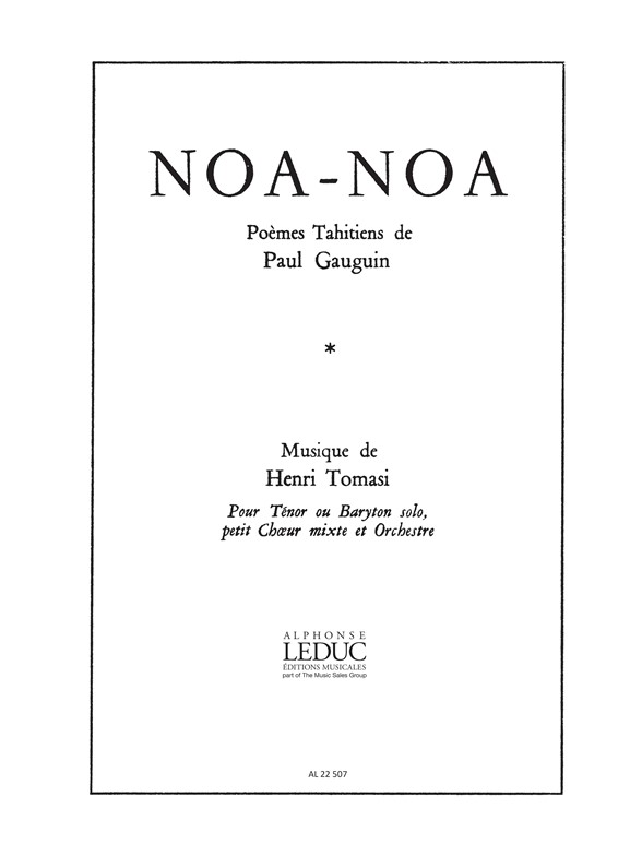 Noa-Noa, SATB. 9790046225079