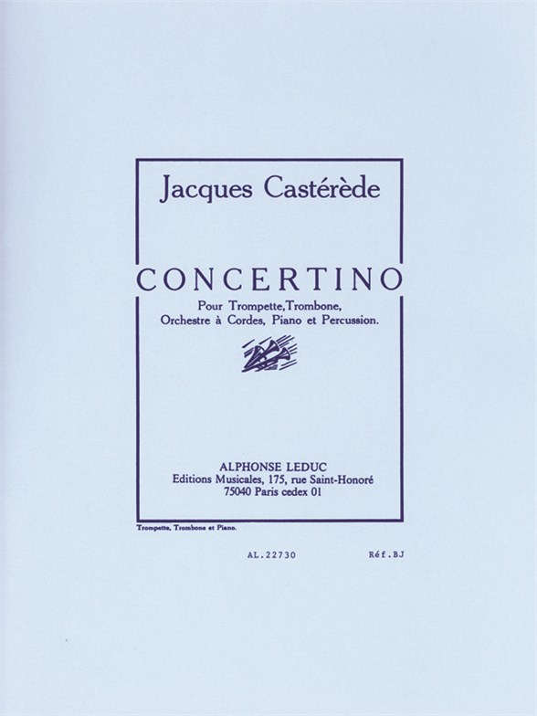 Concertino, trompette ou trombone et piano