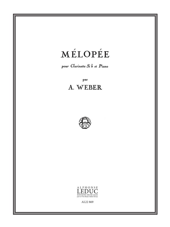 Mélopée, Clarinette et Piano