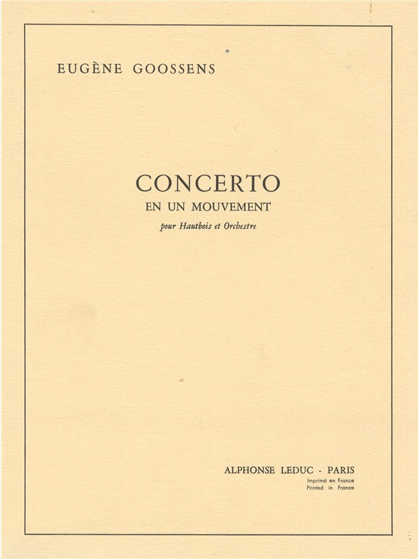 Concerto en 1 mouvement Op. 45, hautbois et orchestre, Score