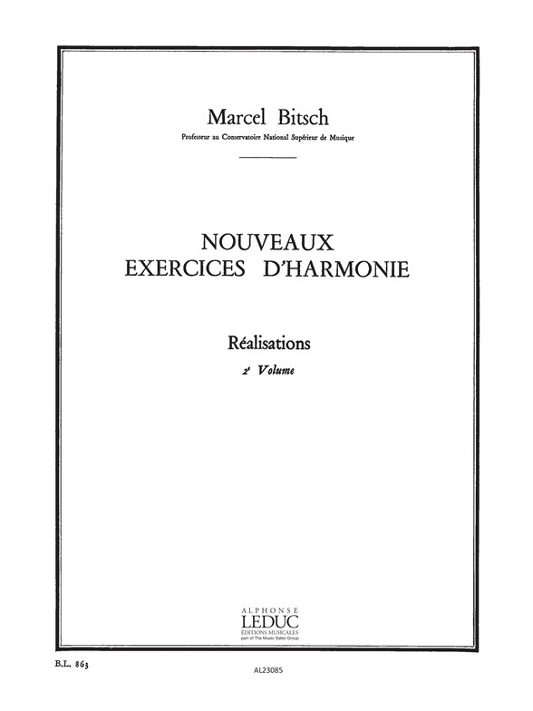 Nouveaux exercices d'harmonie, vol. 2: Realisations