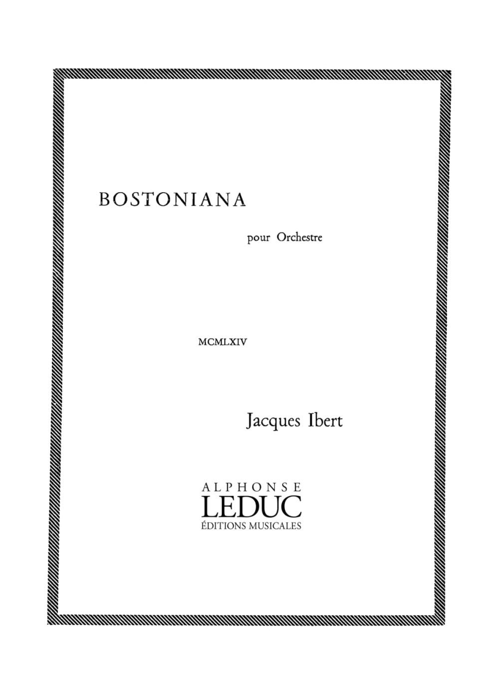 Bostoniana, Orchestra, Study Score. 9790046233685