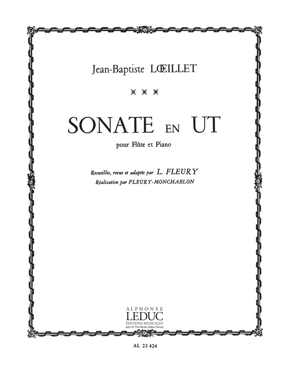 Sonate en Ut majeur, Flute et Piano. 9790046234248 Sonate en Ut majeur, Flute et Piano. 9790046234248