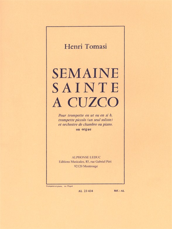 Semaine Sainte à Cuzco, pour trompette et piano