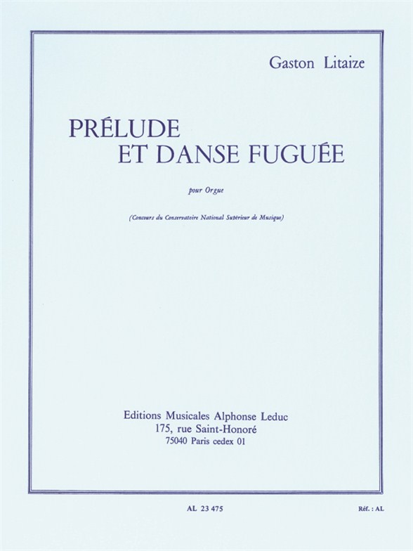 Prélude et danse fuguée, orgue