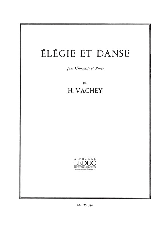 Elégie et Danse, Clarinette et Piano. 9790046235443