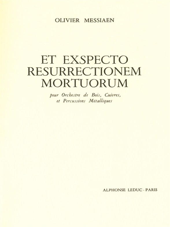 Et exspecto resurrectionem mortuorum, orchestre, Score. 9790046236815