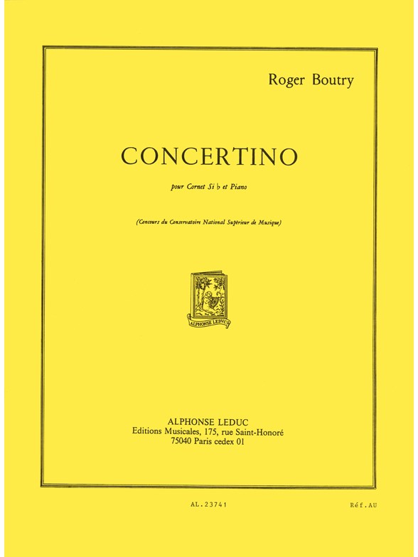 Concertino, Cornet et Piano