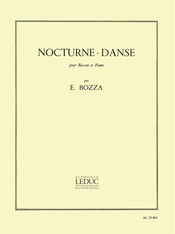 Nocturne-Danse pour basson et piano. 9790046238611