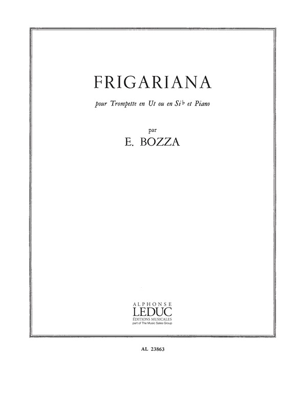 Frigariana, trompette en Ut ou Sib et piano