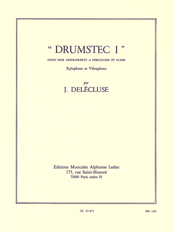 Drumstec I, xylophone, vibraphone et piano