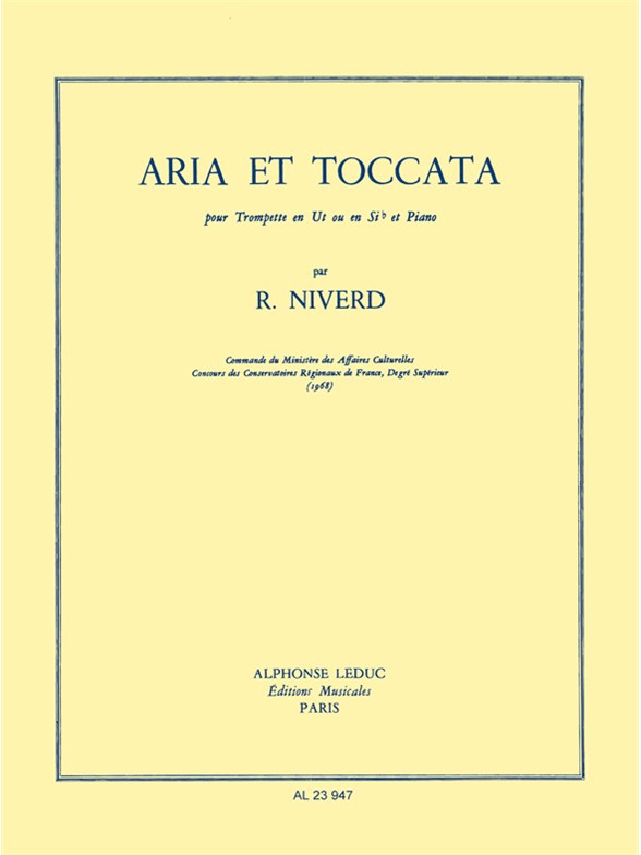 Aria et toccata, trompette en Ut ou Sib et piano