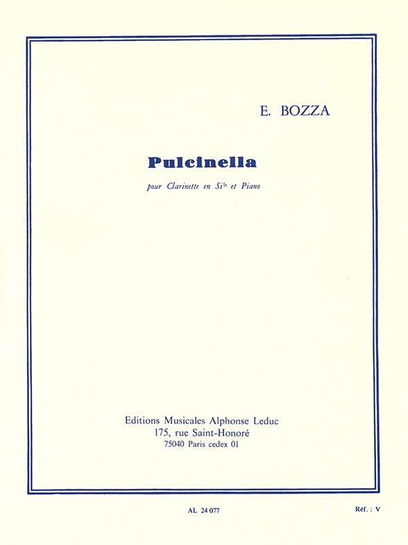 Pulcinella pour clarinette et piano. 9790046240775