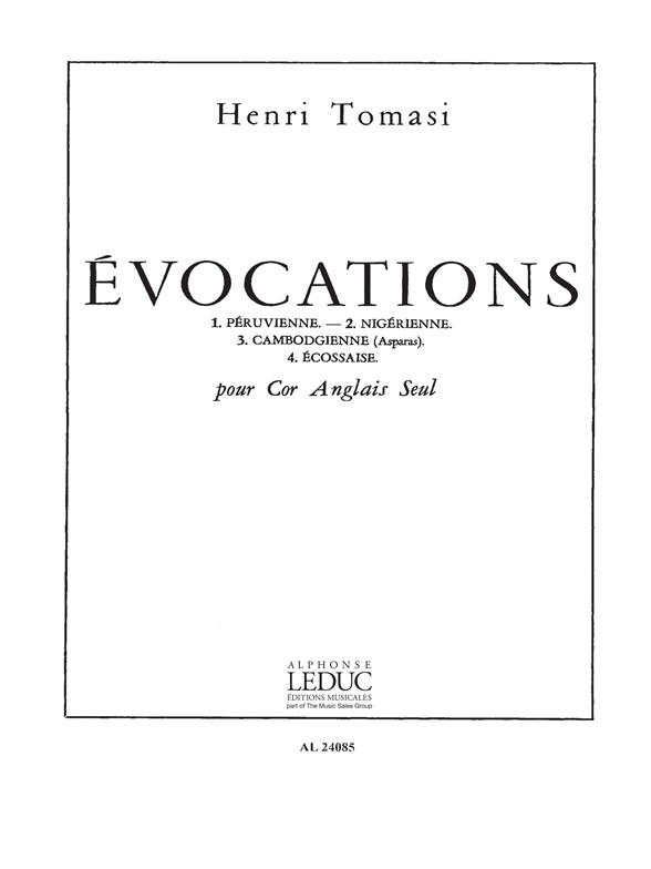 Evocations, pour Cor Anglais Seul. 9790046240850