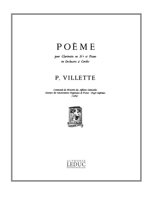 Poème, clarinette et piano