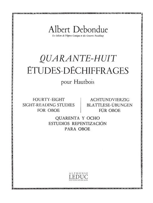 48 Études-Dechiffrages, hautbois. 9790046243493