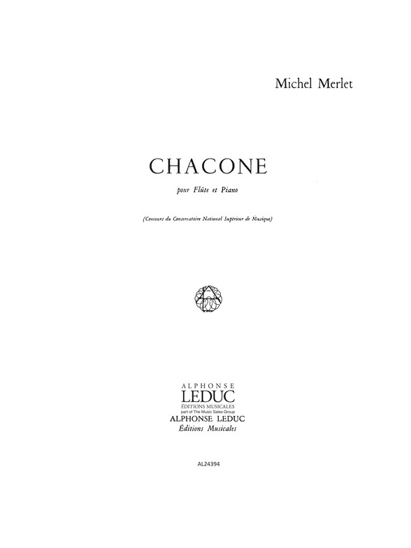 Chacone, Flute et Piano