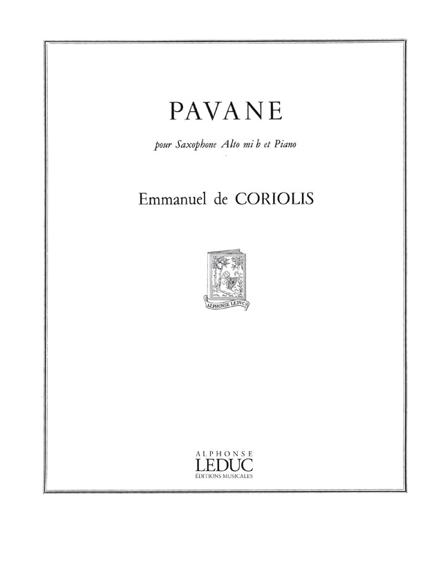 Pavane, saxophone Sib et piano