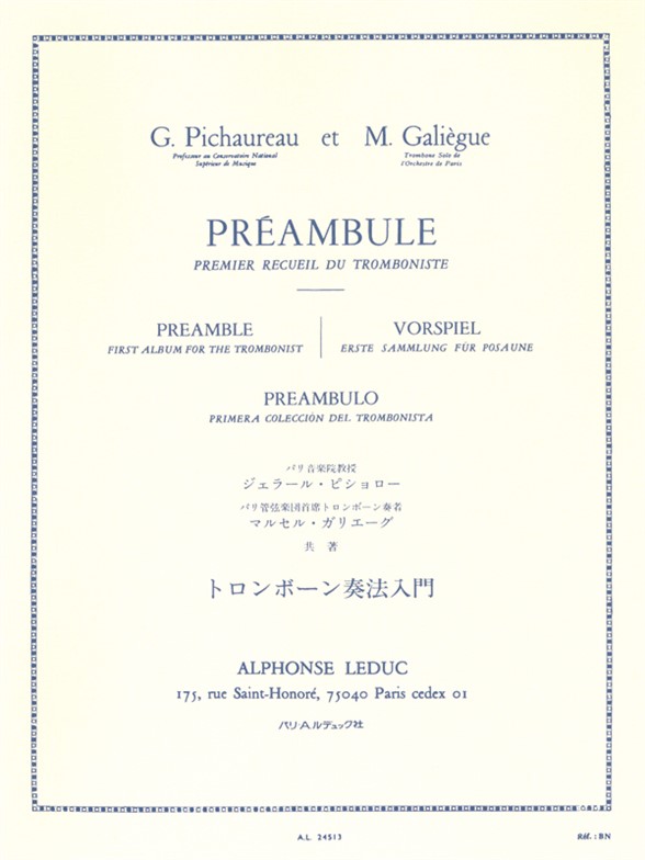 Préambule, Trombone