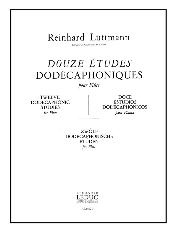 12 Études dodecaphoniques, Flute