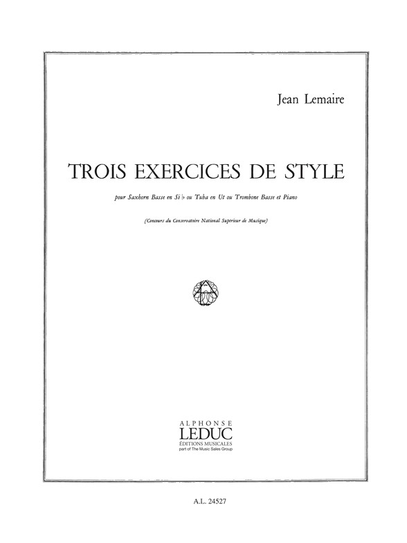 Trois exercices de style, trombone et piano