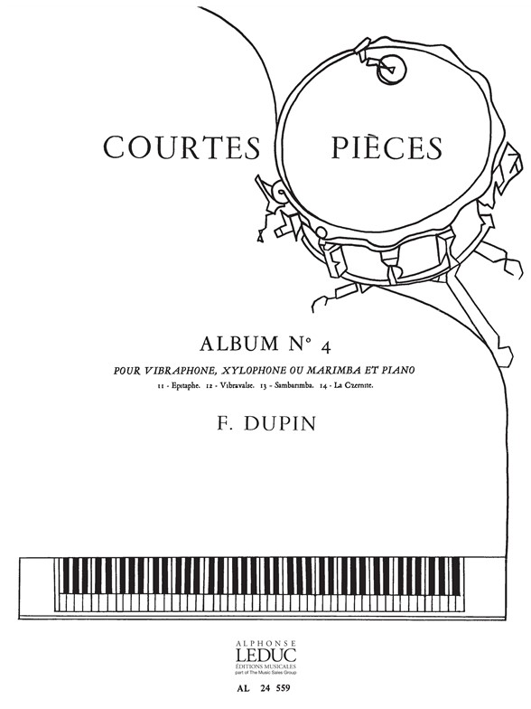 Courtes Pièces Vol. 4, vibraphone, xylophone (ou marimba) et piano. 9790046245596