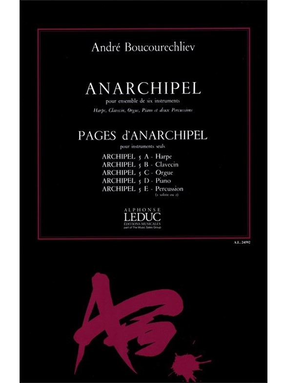 Anarchipel, pour ensemble de six instruments, Set of Parts