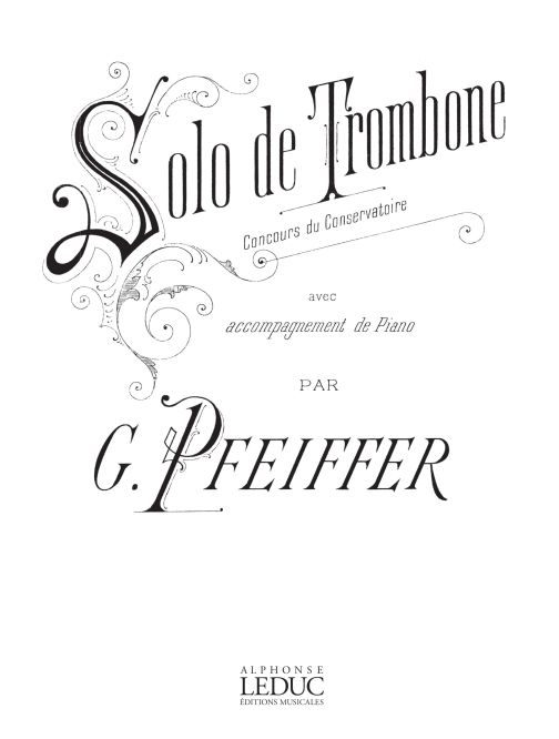 Solo, Trombone et Piano