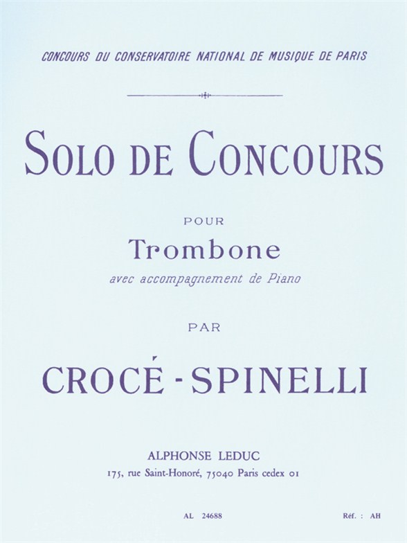 Solo de concours, trombone et piano