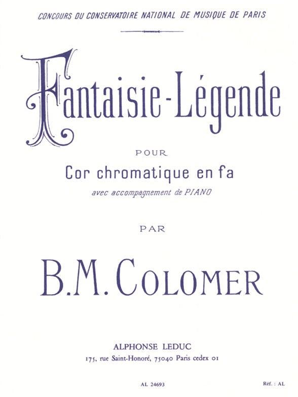 Fantaisie Legende, cor en Fa et piano