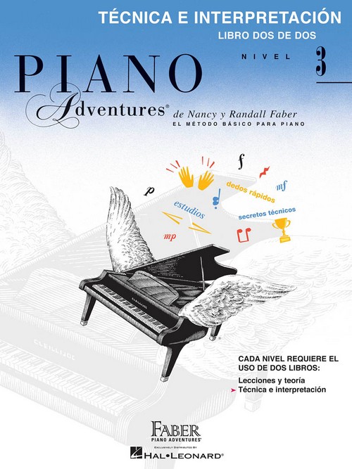 Piano Adventures, nivel 3: técnica e interpretación, libro dos de dos. 9781616776657