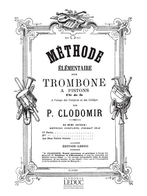 Méthode elémentaire pour trombone à pistons. 9790046248023
