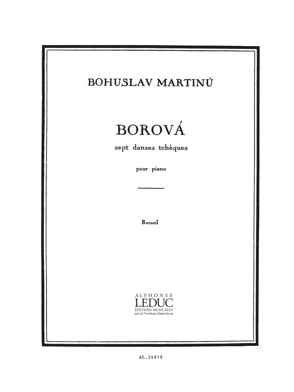 Borova, H195, recueil piano. 9790046249198 Borova, H195, recueil piano. 9790046249198